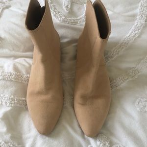 Lucky brand beige pink booties